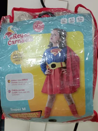 Disfraz Supergirl Talla 6/7