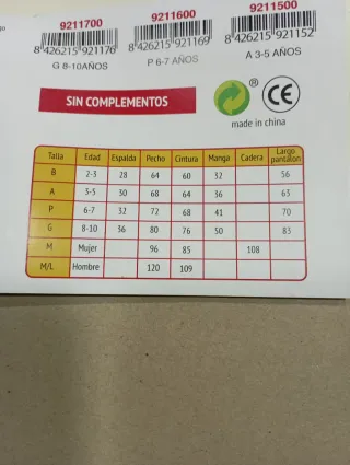 Disfraz Supergirl Talla 6/7