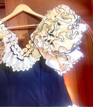 Traje de Sevillana Negro y Blanco