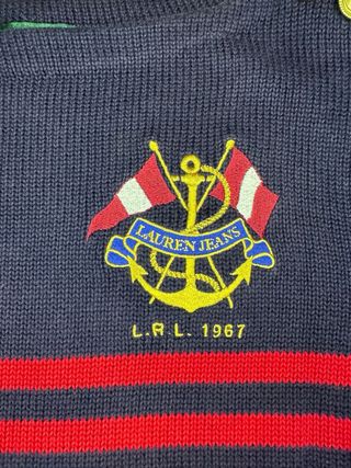 Jersey Rayas Ralph Lauren Azul/Rojo