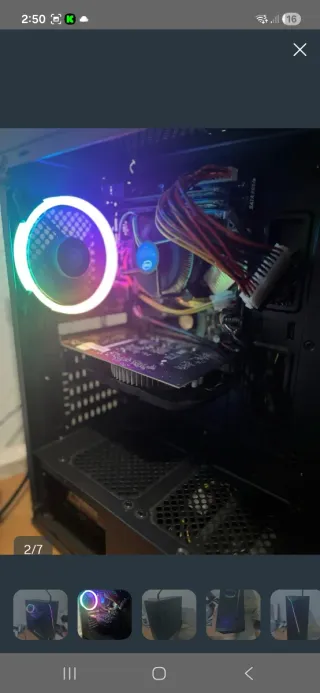 PC Gaming Negro con Luces RGB