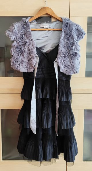 Vestido negro para boda u ocasión especial