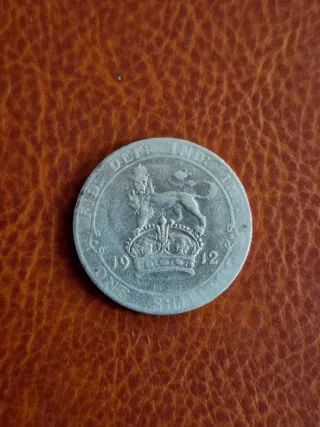 UK 1 chelín 1912. Plata