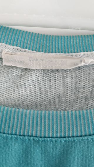 Sudadera Bershka azul y turquesa