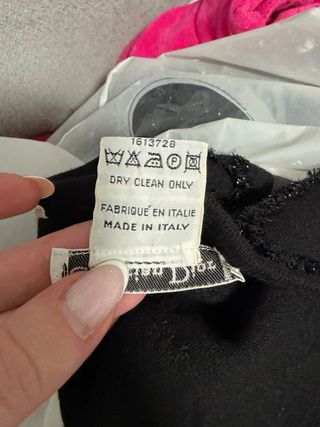 Conjunto Dior: Body y Cárdigan Negro. Dior vintage