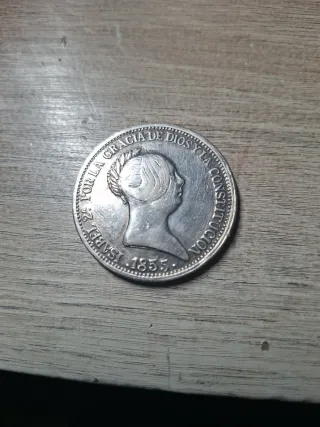 Moneda Isabel II 1855