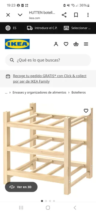 2 Portabottiglie in Legno Ikea