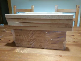 2 Portabottiglie in Legno Ikea