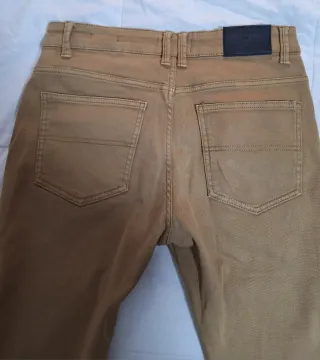 Pantalones Bershka Hombre Talla 38 Beige