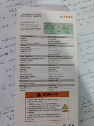 Calculadora Científica FX-991EX