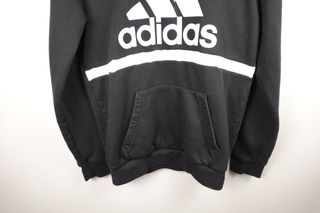 Sudadera Adidas Negra Logo Grande Talla M
