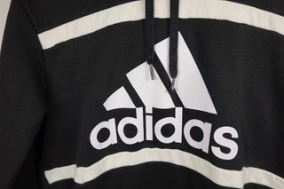 Sudadera Adidas Negra Logo Grande Talla M