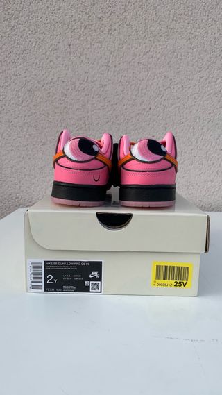 Nike Dunk Low Supernenas Pink 33.5 (niño)