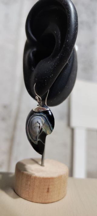 Pendiente Plata Ley Diseño Concha