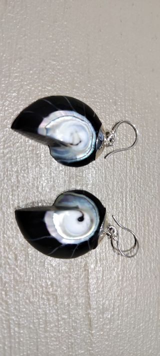 Pendiente Plata Ley Diseño Concha