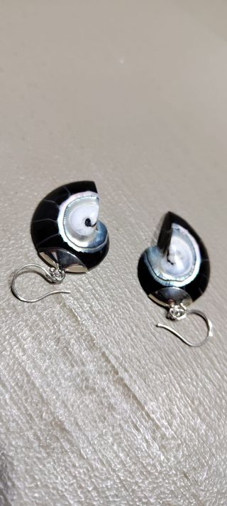 Pendiente Plata Ley Diseño Concha