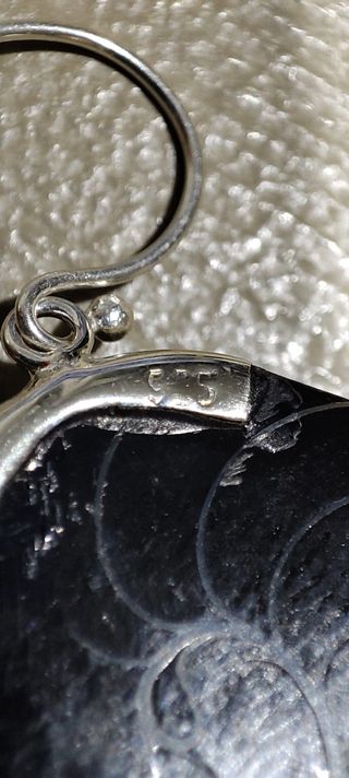 Pendiente Plata Ley Diseño Concha