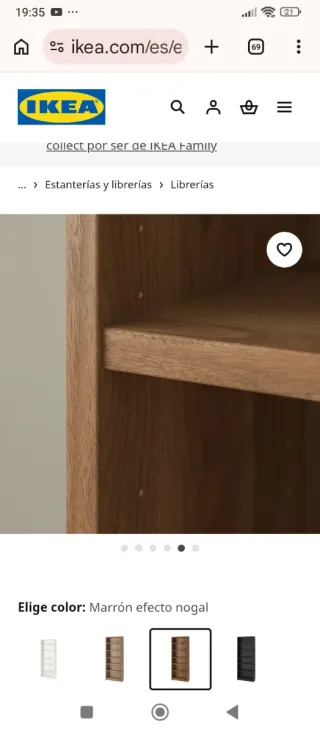 Scaffale BILLY Ikea Noce Nuovo