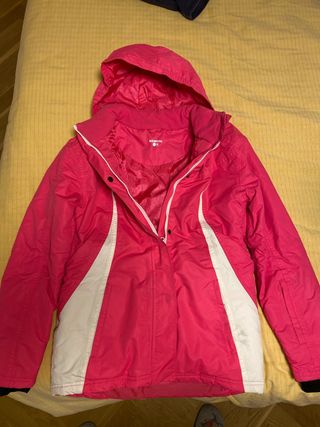 Anorak Boomerang Talla 16 Rosa y Blanco