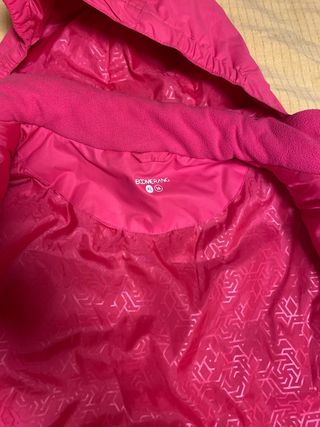 Anorak Boomerang Talla 16 Rosa y Blanco