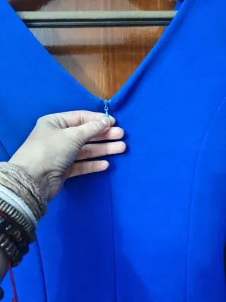 Vestido Flamenca Azul con Volantes