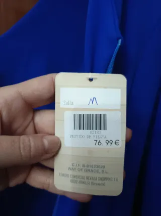 Vestido Flamenca Azul con Volantes