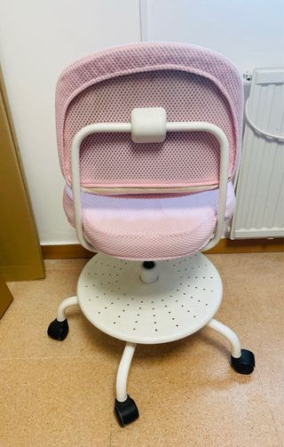 Silla rosa escritorio Ikea