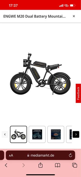 Fatbike, ENGWE M20 con 2 baterías