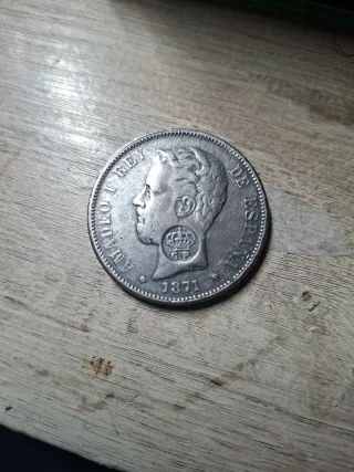 Moneda Amadeo I Rey de España 1871
