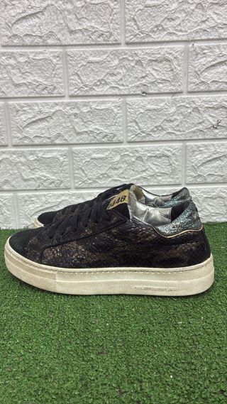 Scarpe P448 Donna Nero Oro