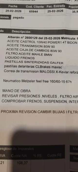 BMW 650 Sport Maxi Scooter Negra