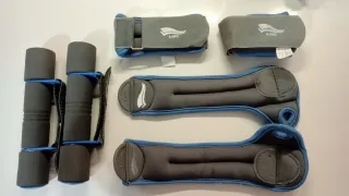 Pesas 1 kg + muñequera + tobillera