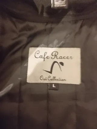 Chaqueta de cuero Café Racer con protección AA