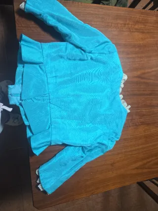 Corpiño fallera siglo XVIII azul