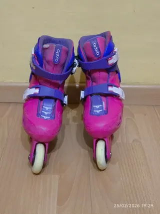 Patines Oxelo Play 3 Rosa/Morado Talla 30-32