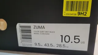 Zuma Clae Quiet Grey Black Sneakers