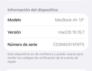 Macbook Air 13 Plata. No arranca
