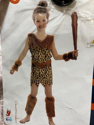 Disfraz Cavernícola Niña Talla 5-6 Años