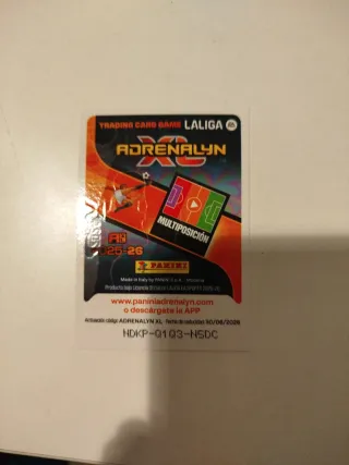 Carta Cromo Adrenalyn Campeones de liga 2024-2025