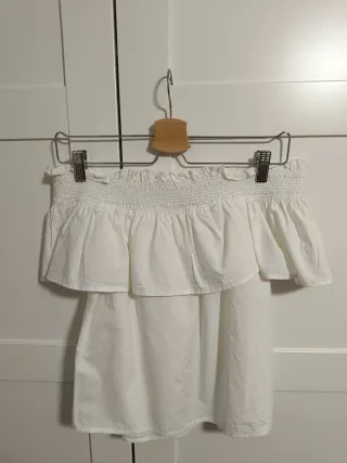 Blusa palabra de honor blanca