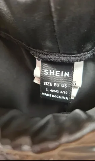 Leggings efecto cuero Shein lace up Talla XL