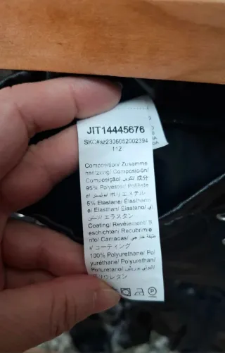 Leggings efecto cuero Shein lace up Talla XL