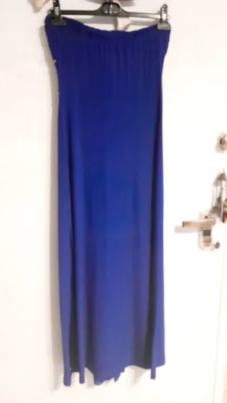 Vestito lungo elegante blu