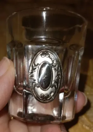 Vassoio con 6 Bicchierini Decorati