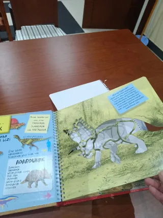 Dinosauroak 5 marrazteko txantiloi barrualdean