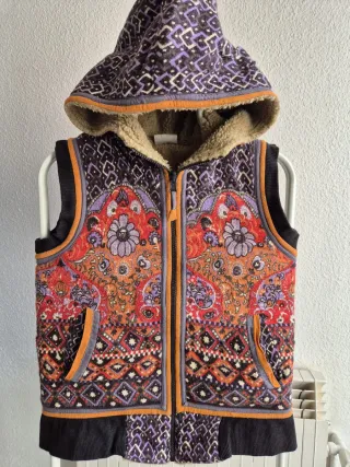 Chaleco borreguito estampado