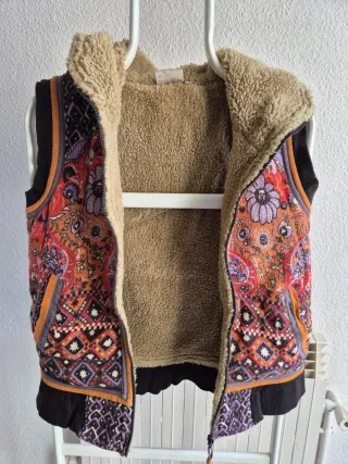 Chaleco borreguito estampado