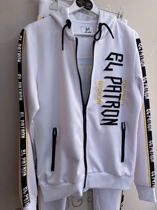 Chándal Blanco El Patrón Talla S