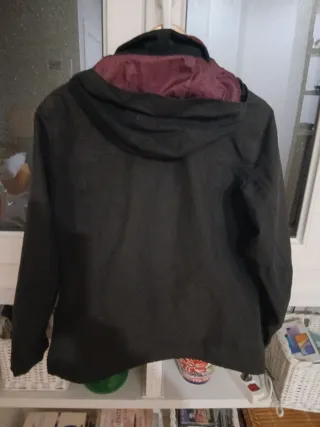 Anorak Quechua Mujer Negro y Morado