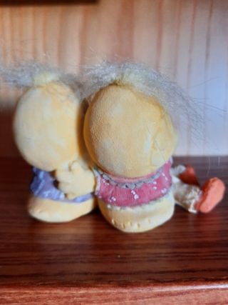 Coppia di paperelle decorative